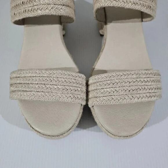 NEW Chocolat Blu Gal Espadrille Sandal Womens 10 Cream Natural Jute Platform